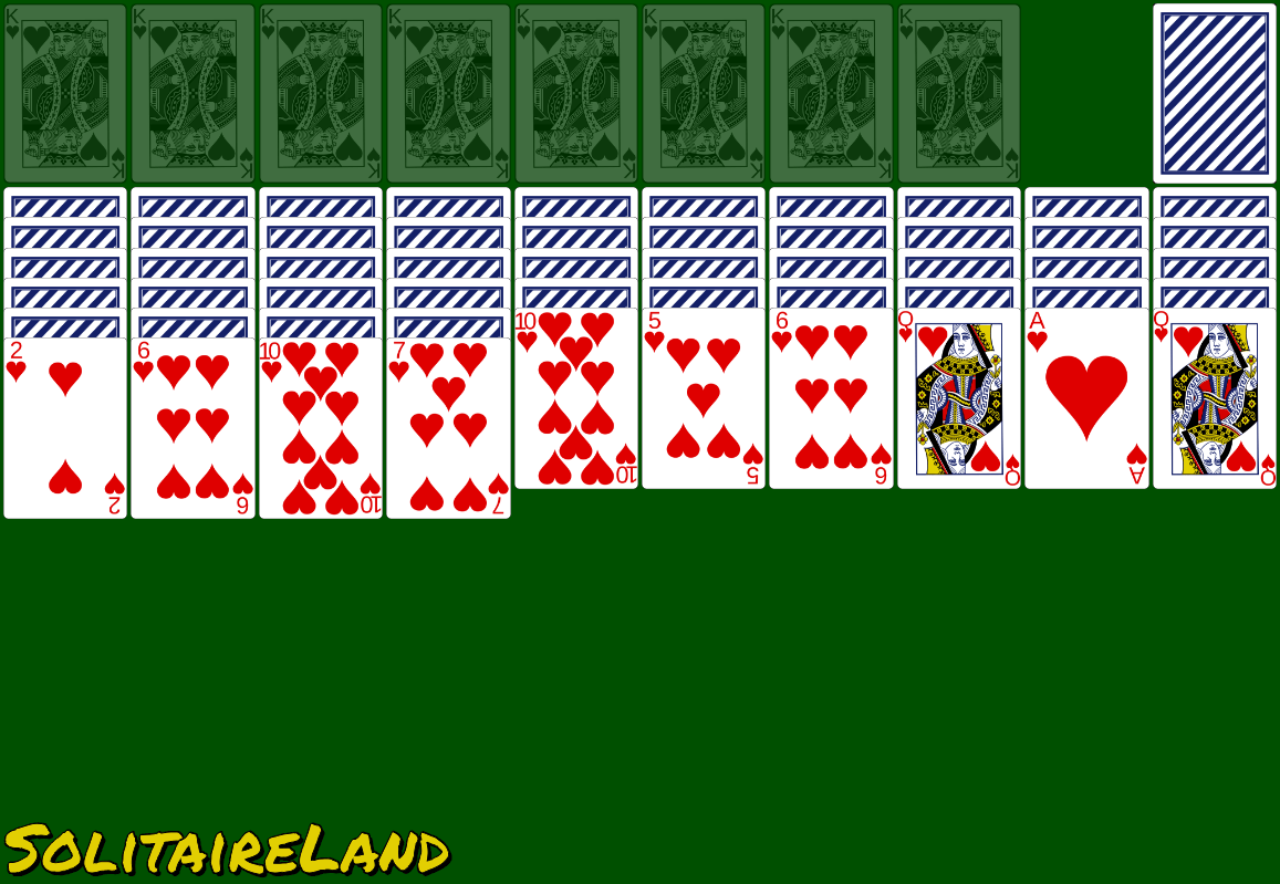 Пасьянс Паук (одна масть) | Играйте онлайн на 100% бесплатно в Solitaire  Land