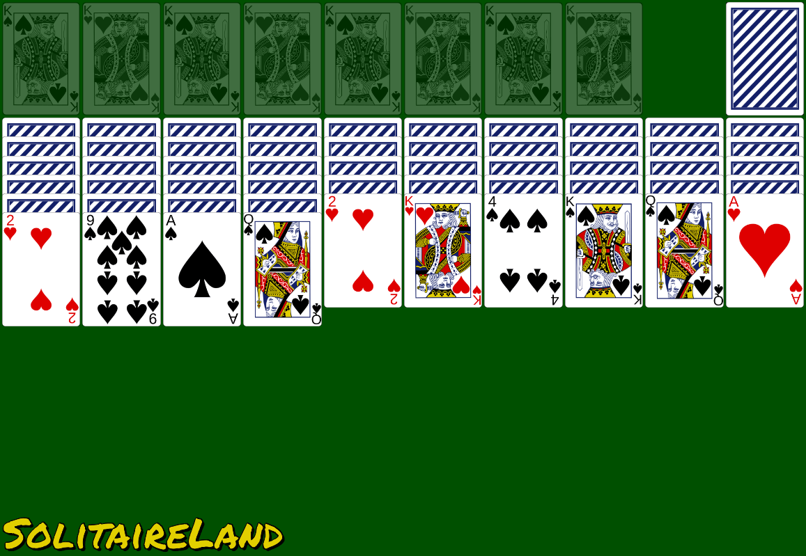 Пасьянс Паук (две масти) | Играйте онлайн на 100% бесплатно в Solitaire Land